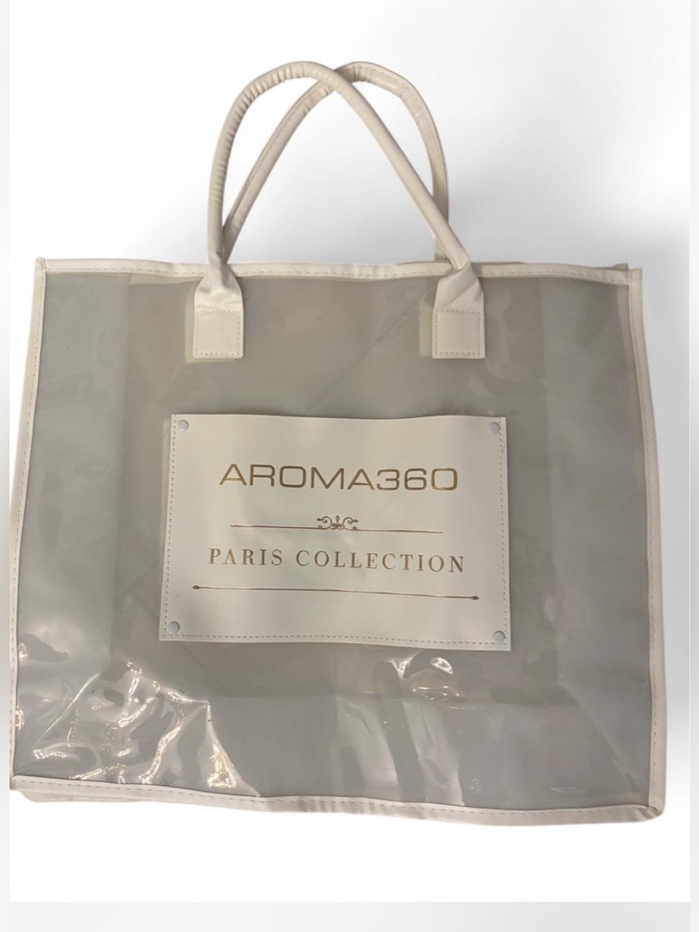 Aroma360 Paris Collection Cream Clear Tote Bag